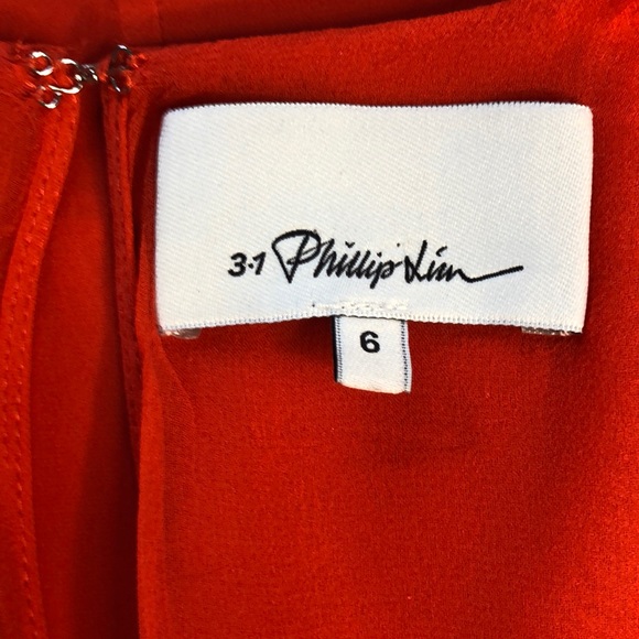 3.1 Phillip Lim Silk V-neck Long Sleeve Dress EUC - Picture 6 of 8